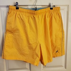 Nautica orange men's swim trunks L